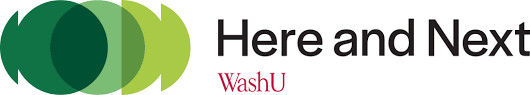 WashU Here and Next logo