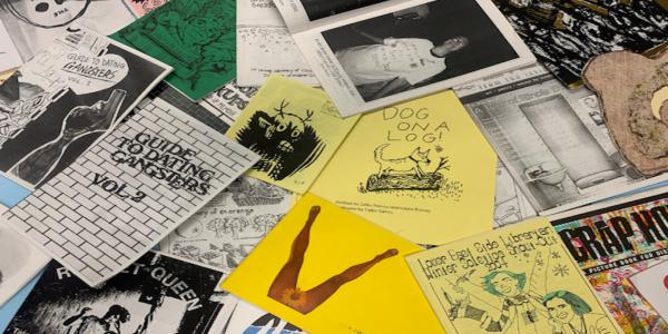 Surface covered by various Zines