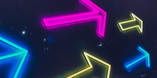 Neon arrows