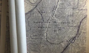 Topographical map of Tyson Research Center