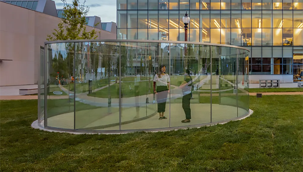 Bisected Circle art installation