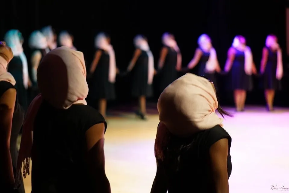 Figure 3. An image from a fall 2017 New Member Presentation of a Midwest AKA chapter where members stood in Ivy Stance.