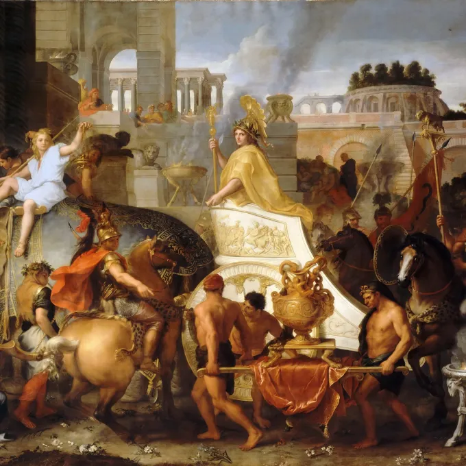 Entry of Alexander into Babylon by Charles Le Brun (1665)